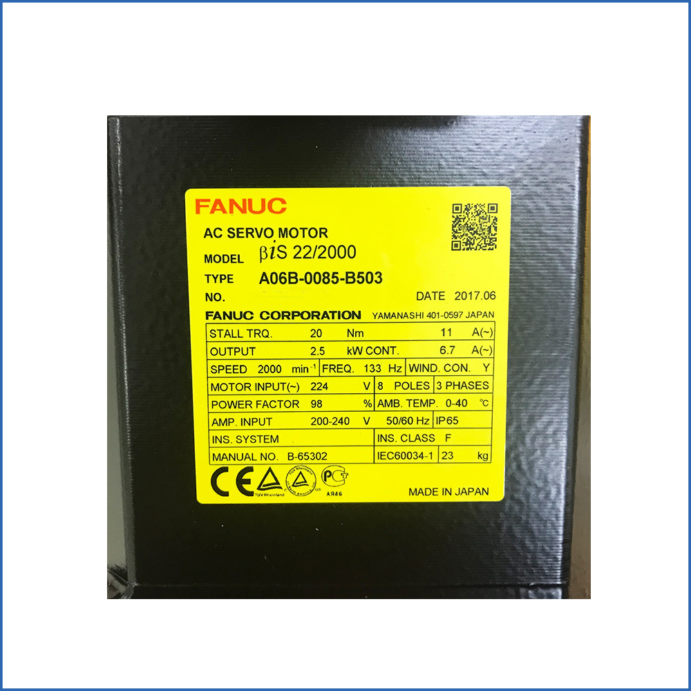 Fanuc A06B-0085-B503 AC servo motor